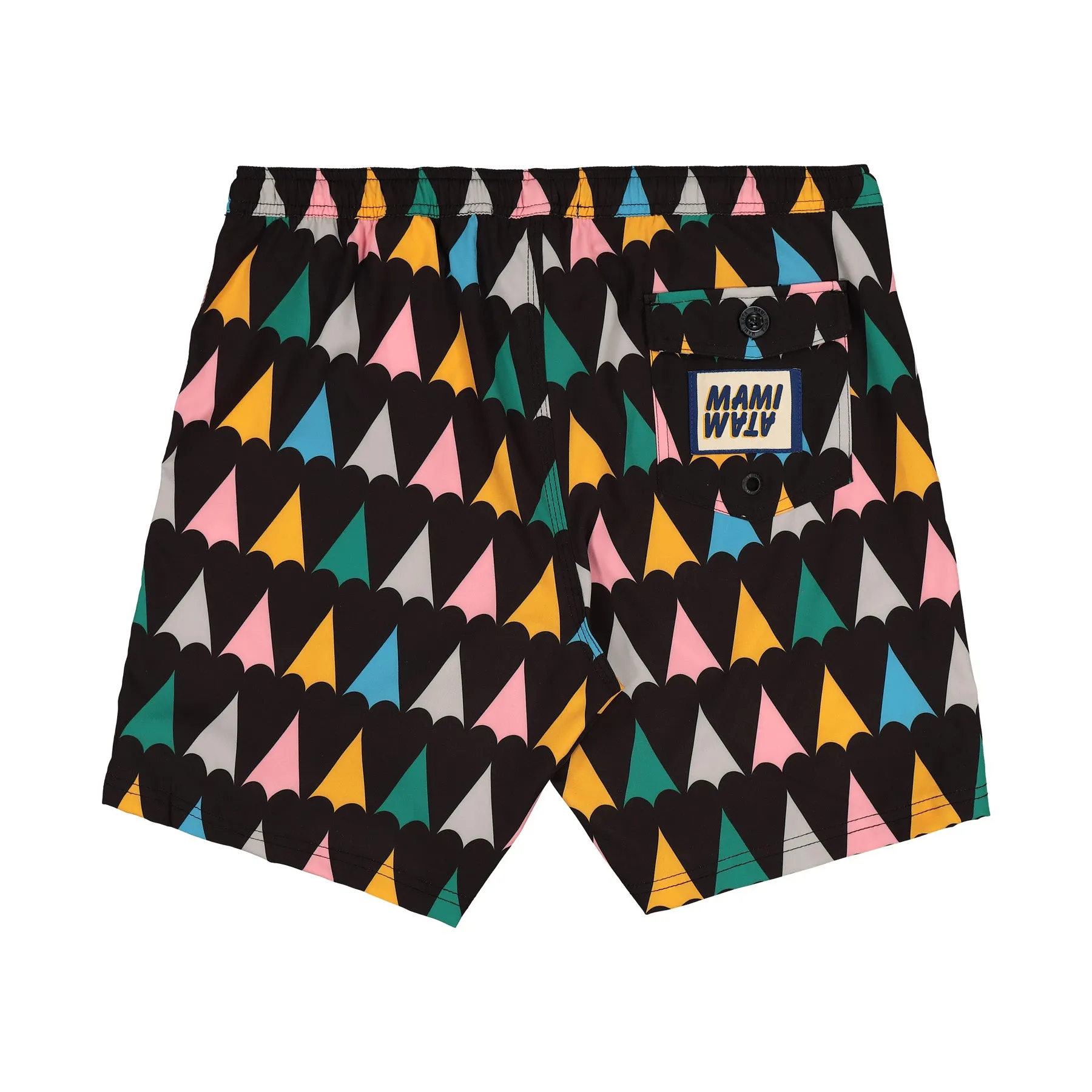 Mens Multicolour Heart Surf Trunk - Sale