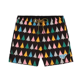 Mens Multicolour Heart Surf Trunk - Sale
