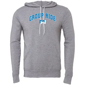 MOSSA Unisex Bella   Canvas Hoodie (grey) - Group Ride Collegiate Logo