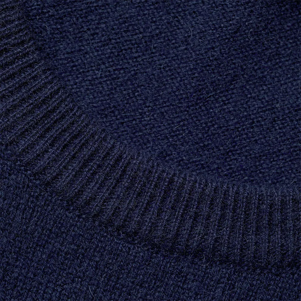 Navy Cashmere Crew Neck Jumper