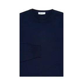 Navy Cashmere Crew Neck Jumper