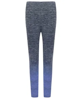 Navy/Blue Marl - Women's seamless fade out leggings