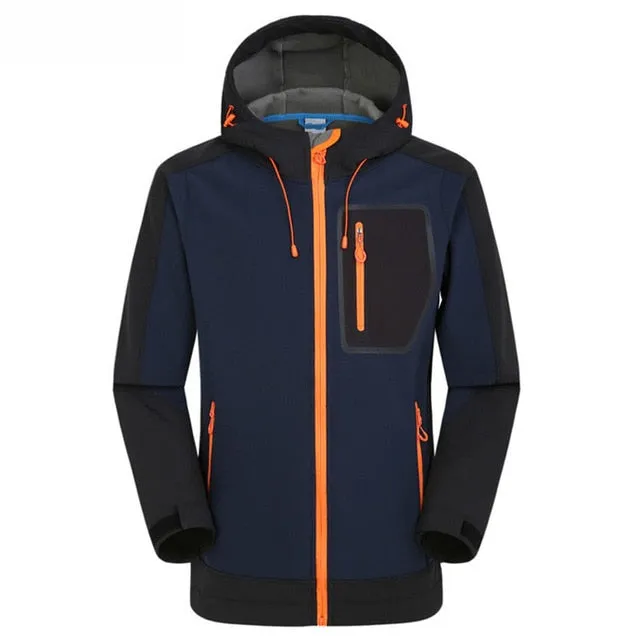 New Softshell Hiking Jackets Men Windproof Waterproof Outdoor Sports Soft Shell Windbreaker Trekking Rain Coats JM09