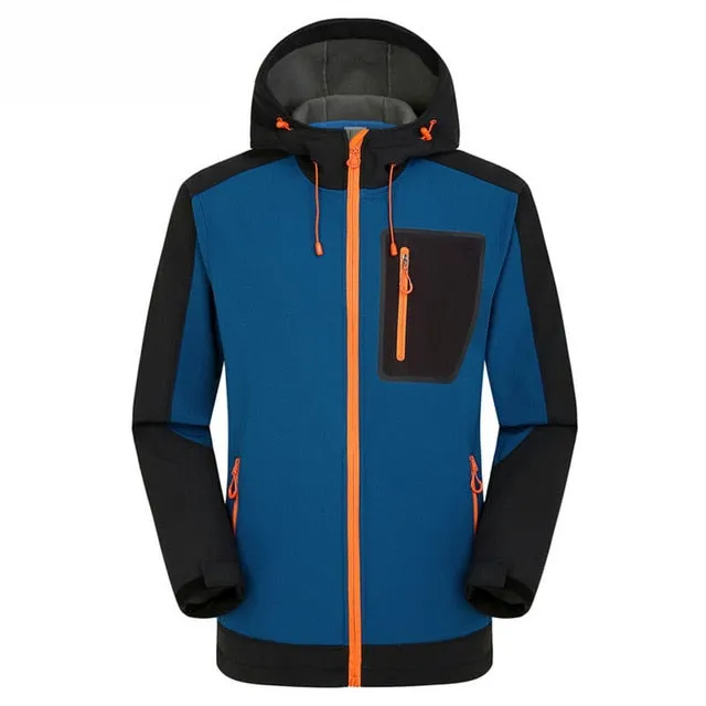 New Softshell Hiking Jackets Men Windproof Waterproof Outdoor Sports Soft Shell Windbreaker Trekking Rain Coats JM09