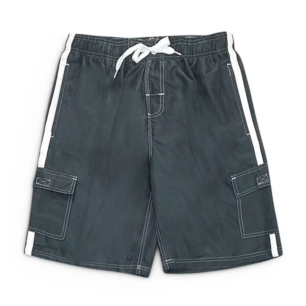 NORTY Mens S-2XL Charcoal 2 Swim Suit 25003
