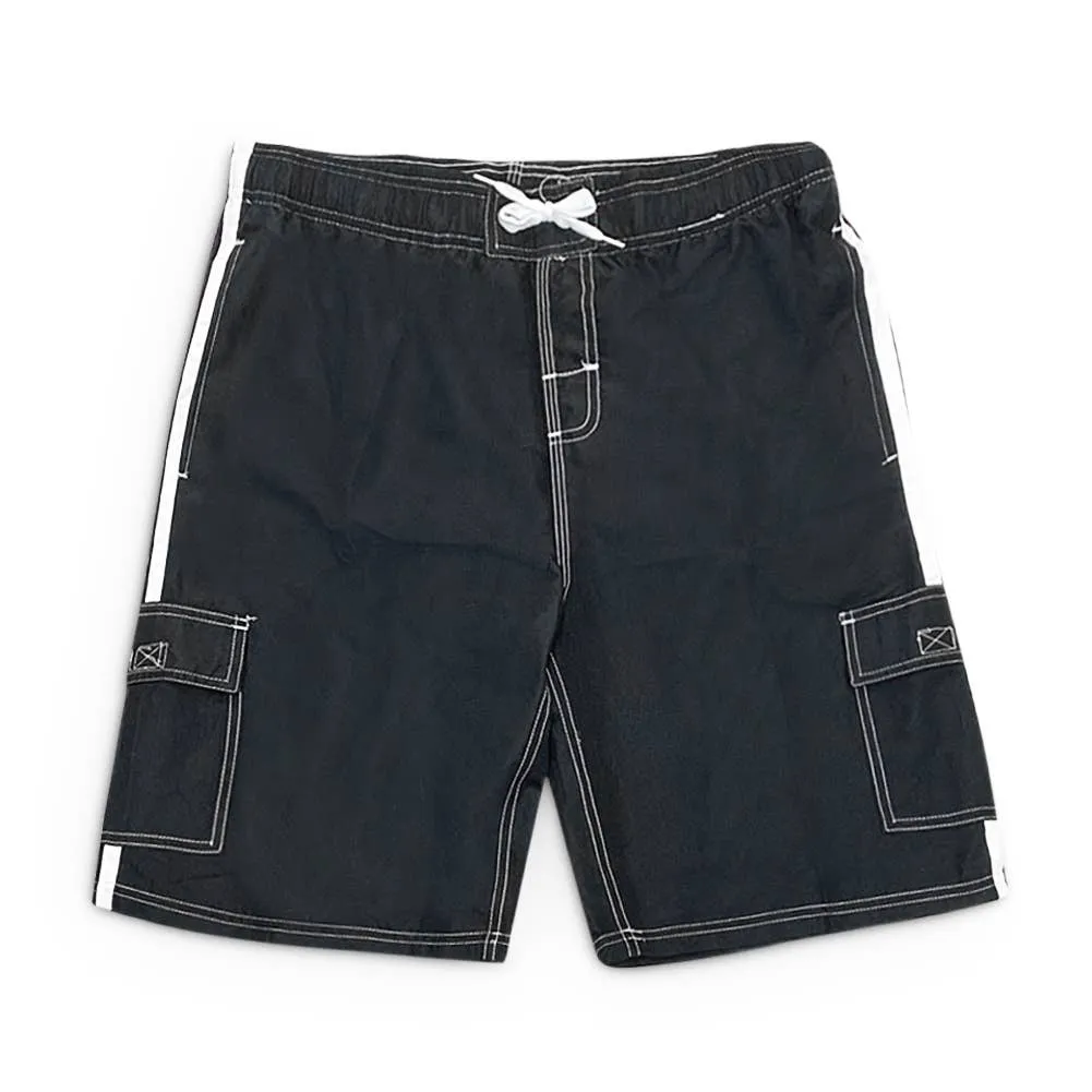 Norty MEN'S S-2XL SWIMSUITS BLACK