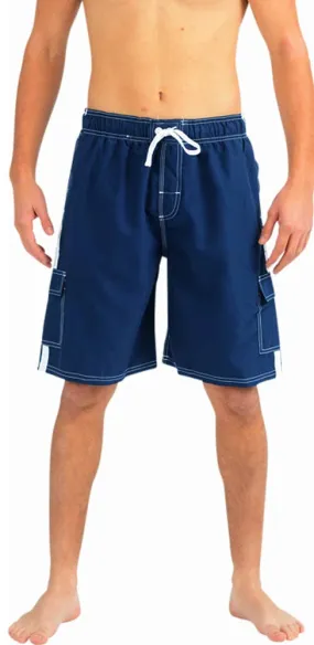 Norty MEN'S S-2XL SWIMSUITS NAVY