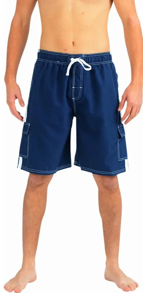 Norty MEN'S S-2XL SWIMSUITS NAVY