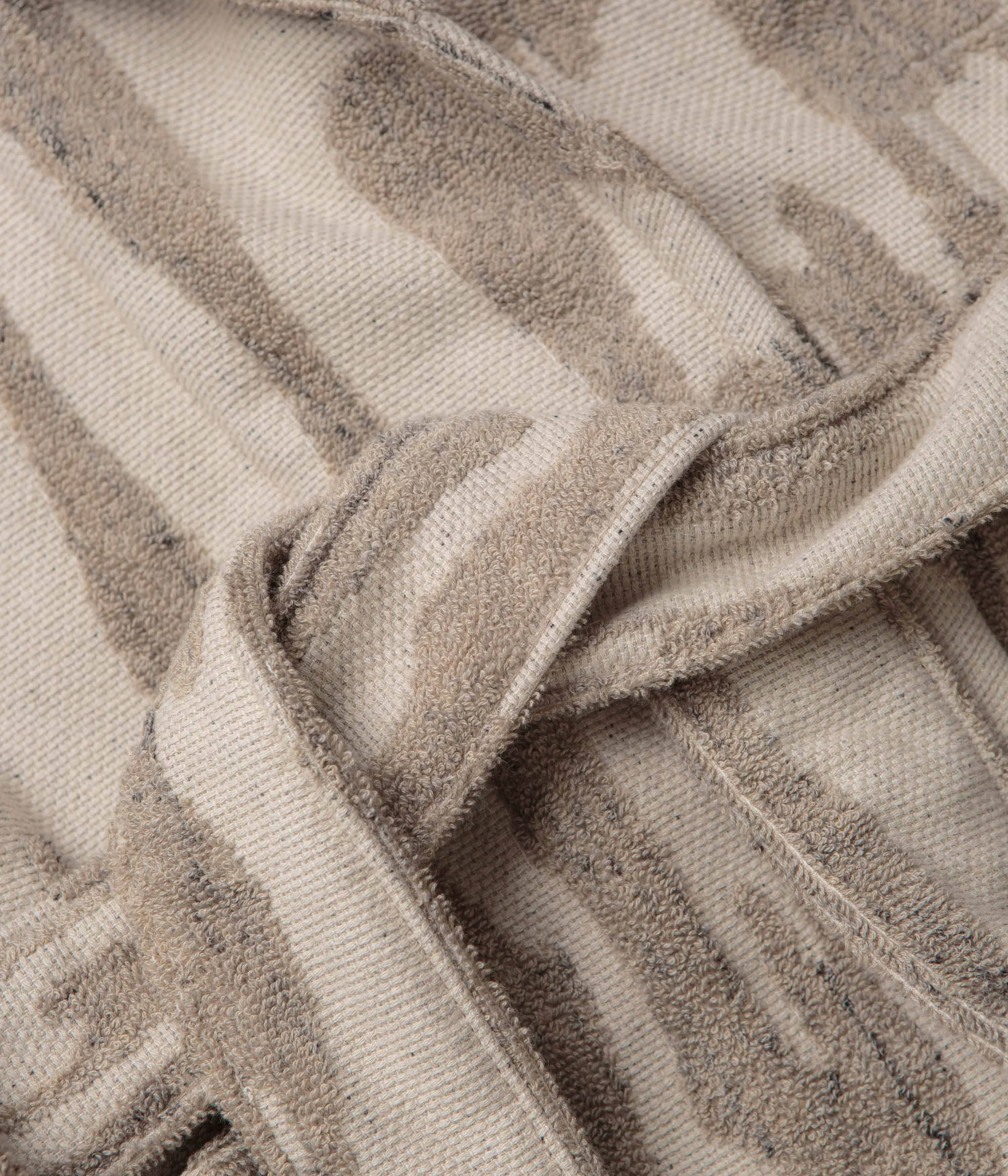 OAS Linen Terry Statement Robe - Fern
