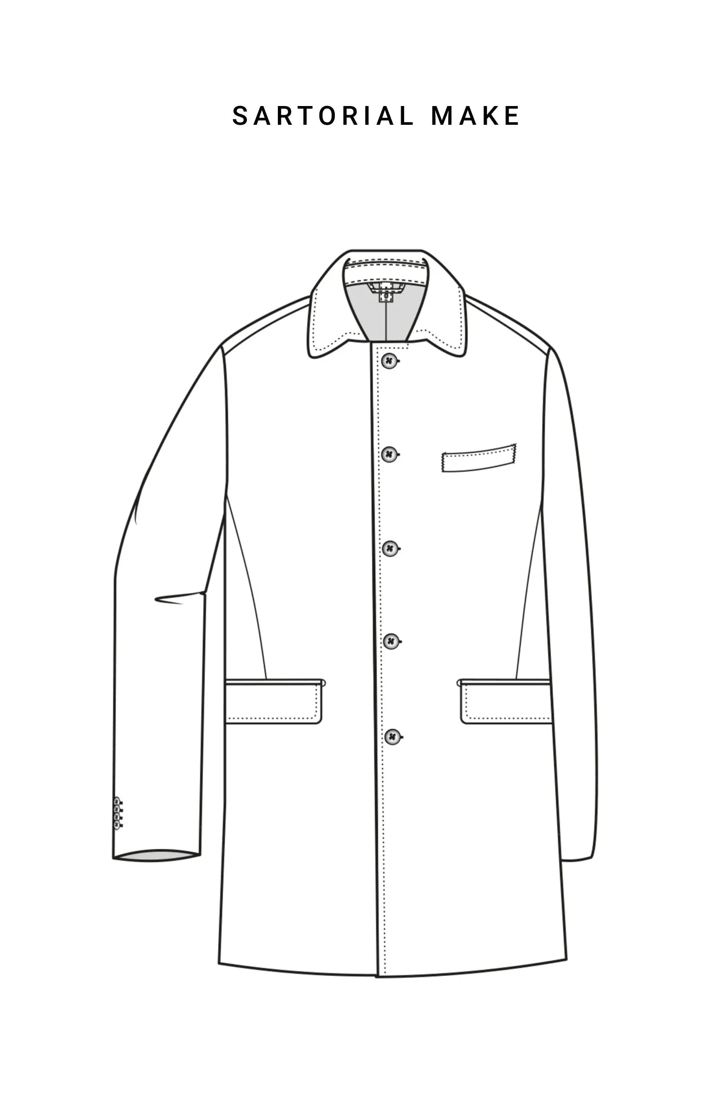Olmetex Black Coated Cotton Blend Twill Unconstructed Windbreaker