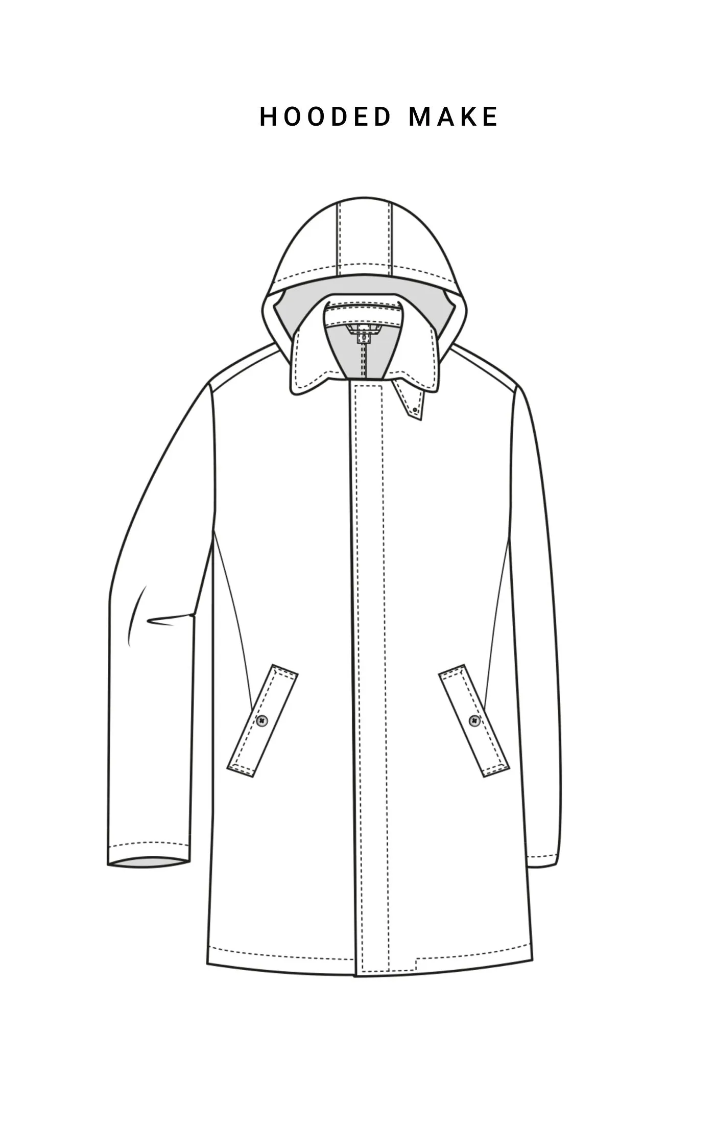 Olmetex Black Coated Cotton Blend Twill Unconstructed Windbreaker
