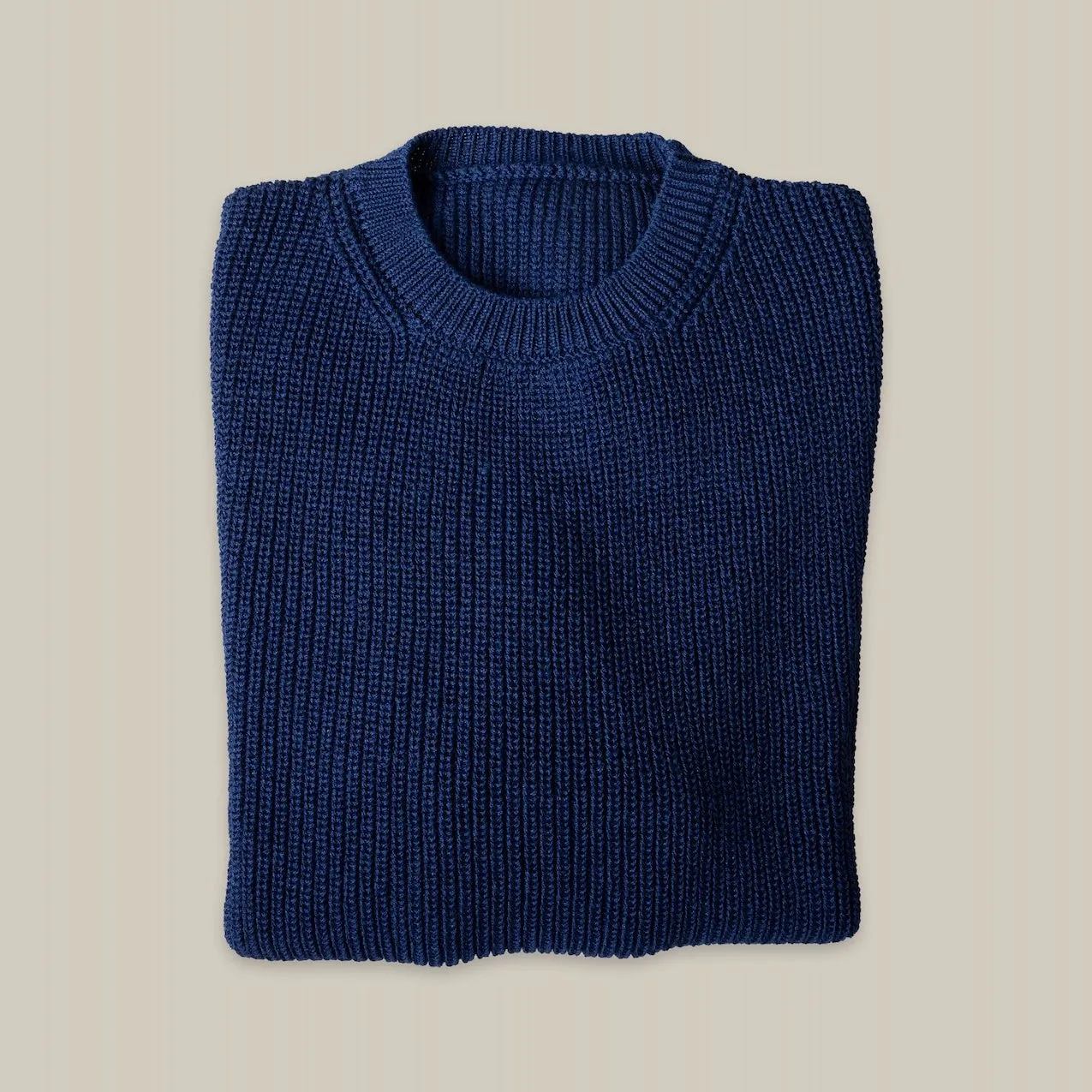 Opera Campi's Maglione A Coste in Blu Basalto
