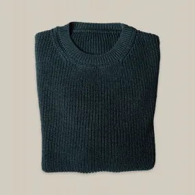 Opera Campi's Maglione A Coste in Verde Pino