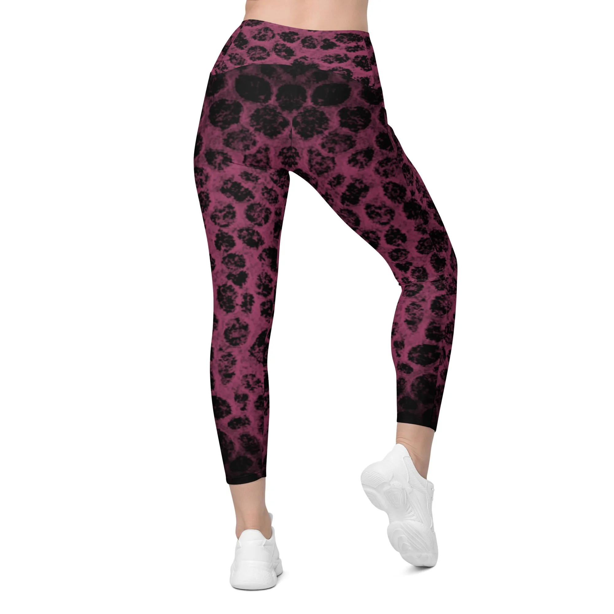 Panther skin Print Leggings with Pockets lioness-love