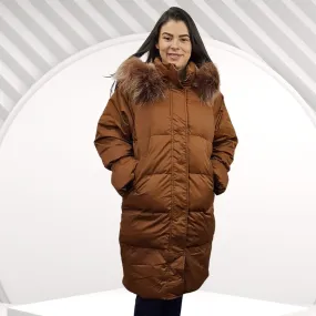 Parka Vero Moda Marrón Oscuro Style GAX 3/4 DOWN COAT(PF)