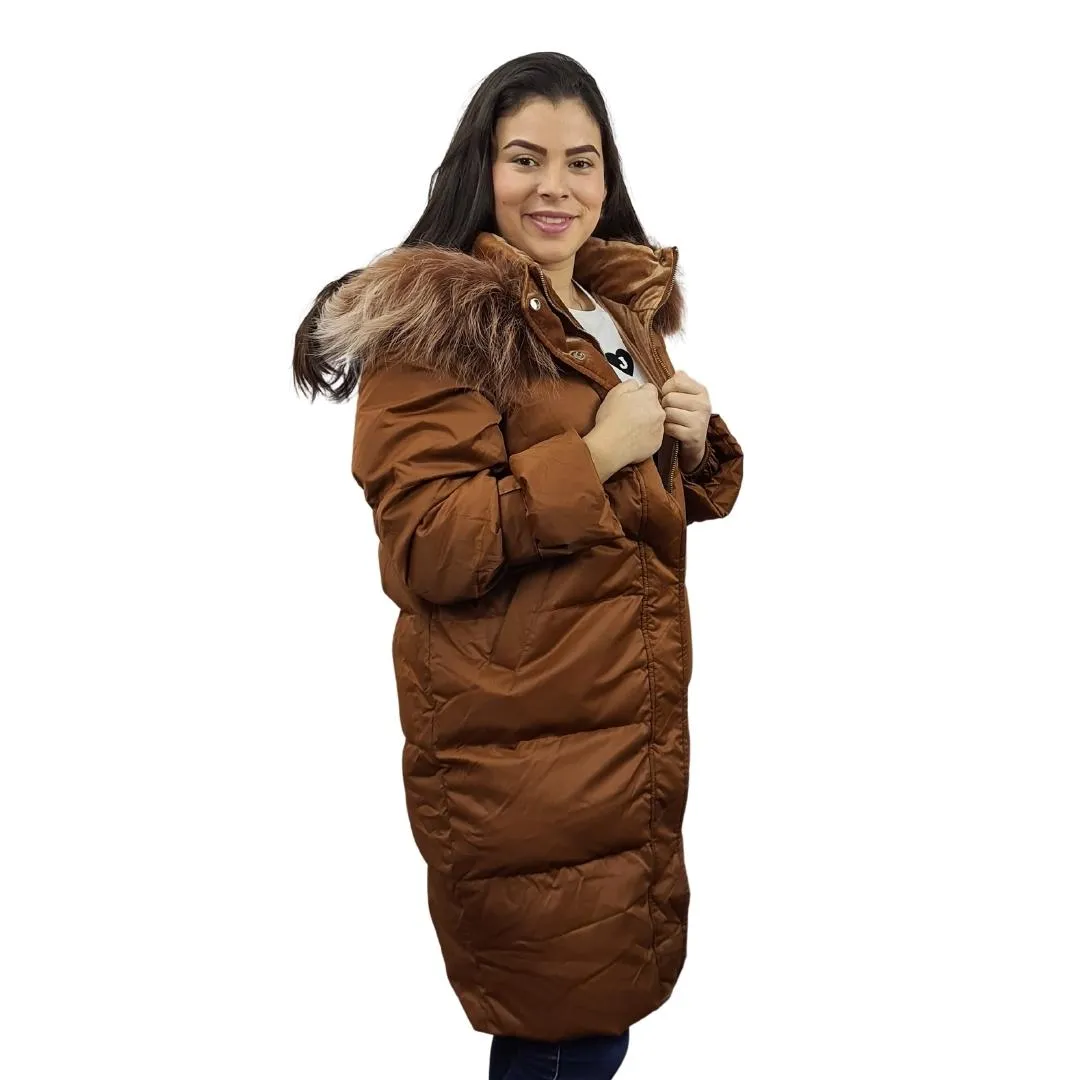 Parka Vero Moda Marrón Oscuro Style GAX 3/4 DOWN COAT(PF)