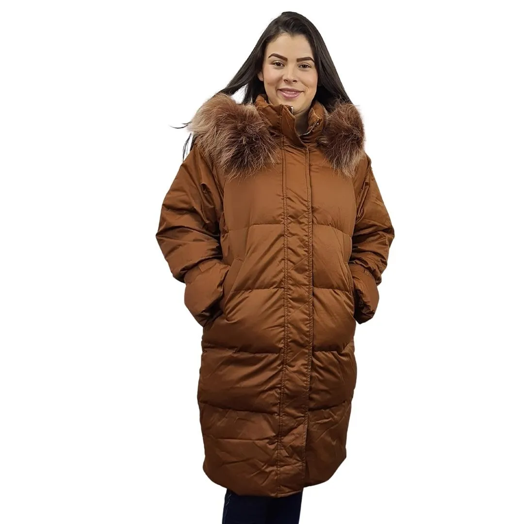 Parka Vero Moda Marrón Oscuro Style GAX 3/4 DOWN COAT(PF)