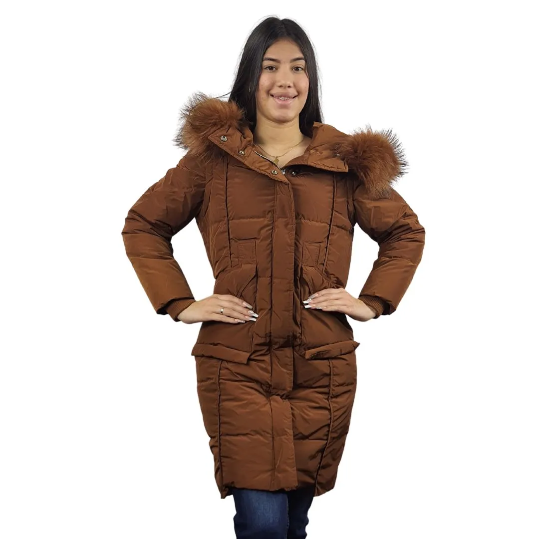 Parka Vero Moda Marron Style CLARET 3/4 DOWN COAT(AL)