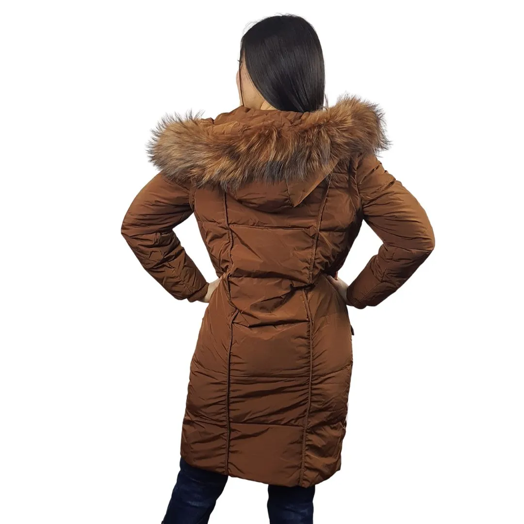Parka Vero Moda Marron Style CLARET 3/4 DOWN COAT(AL)
