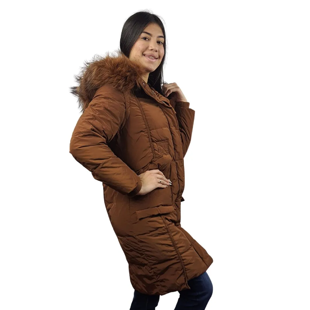 Parka Vero Moda Marron Style CLARET 3/4 DOWN COAT(AL)