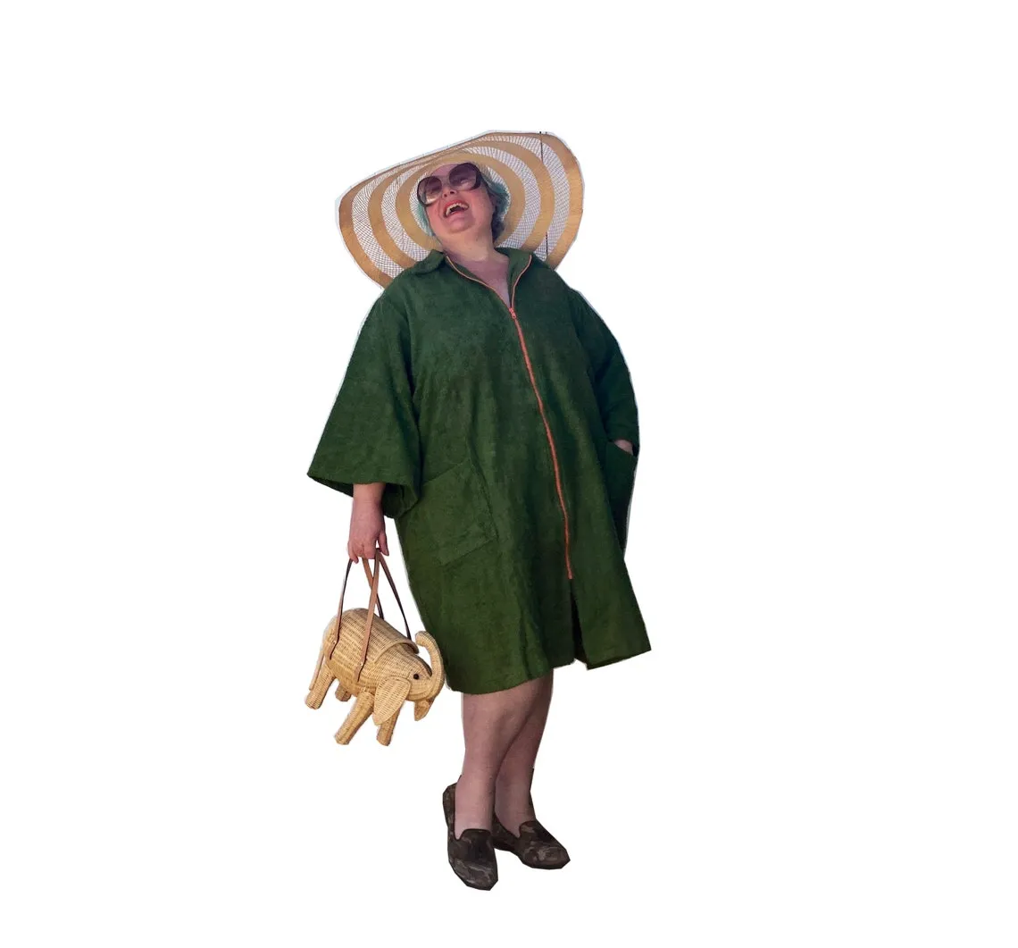 Personalised Gift Plus Size Cotton Terry Beach Robe