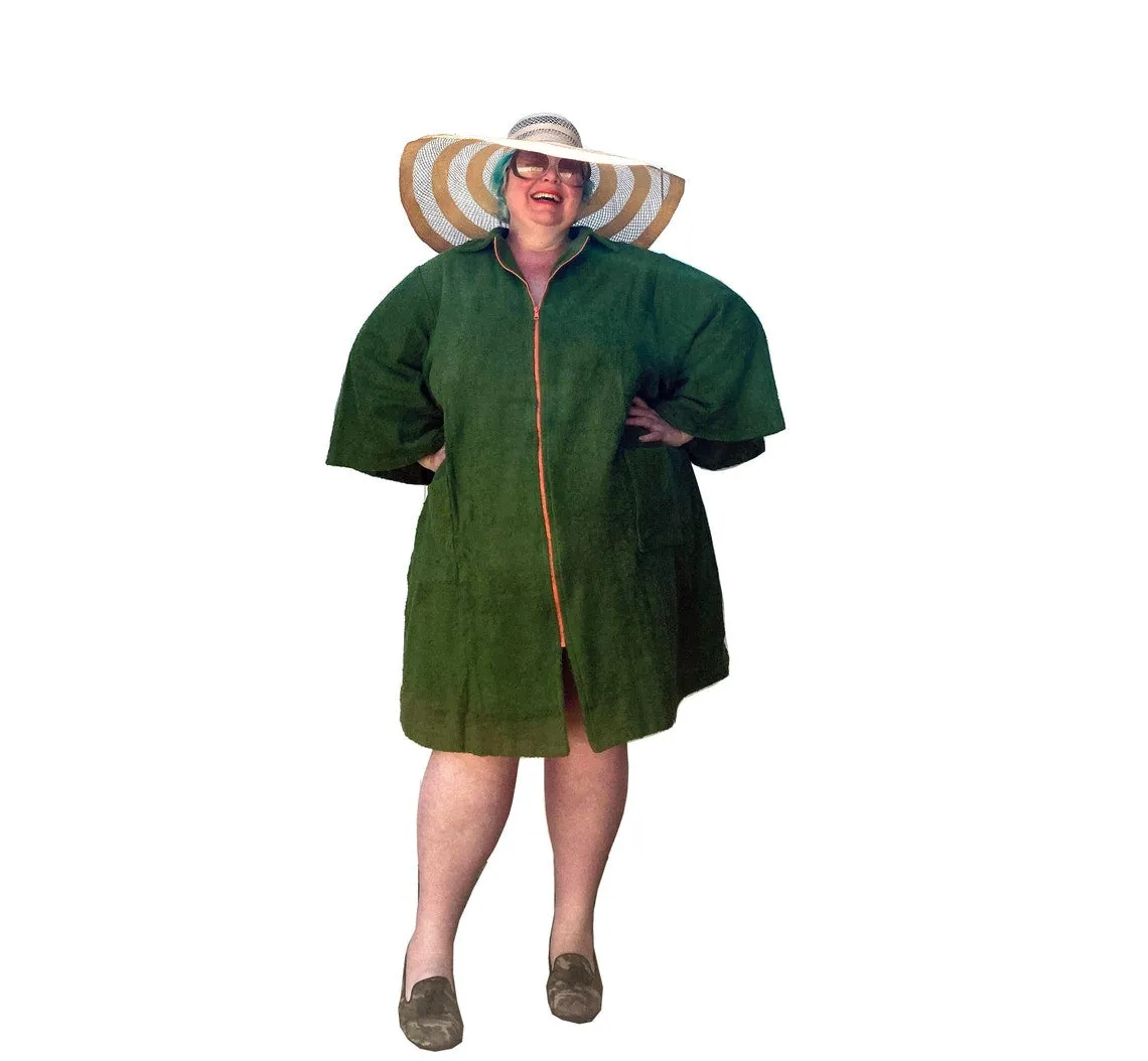 Personalised Gift Plus Size Cotton Terry Beach Robe