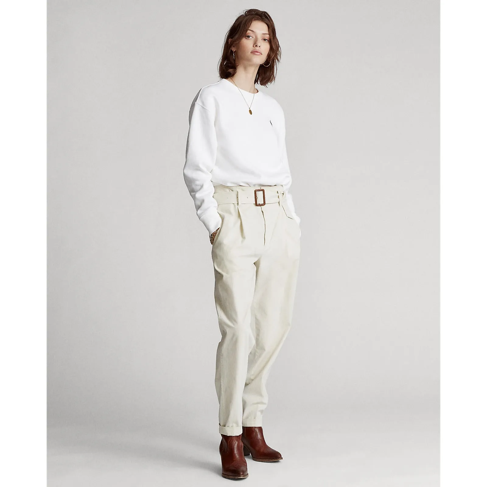 Polo Ralph Lauren - Crew Neck Sweatshirt - White