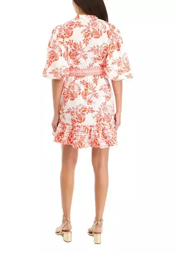 Puff Sleeve Floral Mini Dress