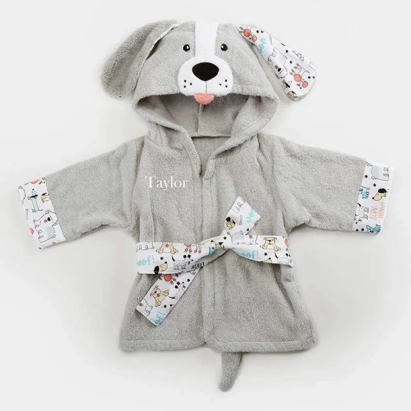 Puppy Hooded Robe (Personalization Available)