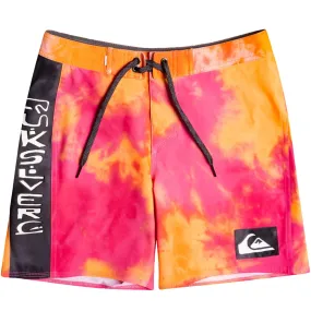 Quiksilver Kids Surfsilk Acid Wash 15" Board Shorts - Shocking Pink