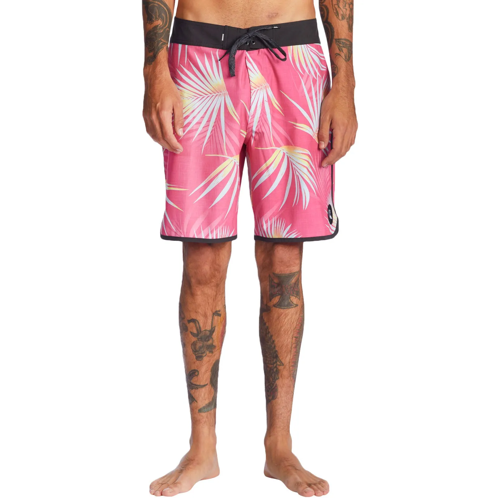 Quiksilver Mens Surfsilk Scallop 19" Boardshorts - Pink