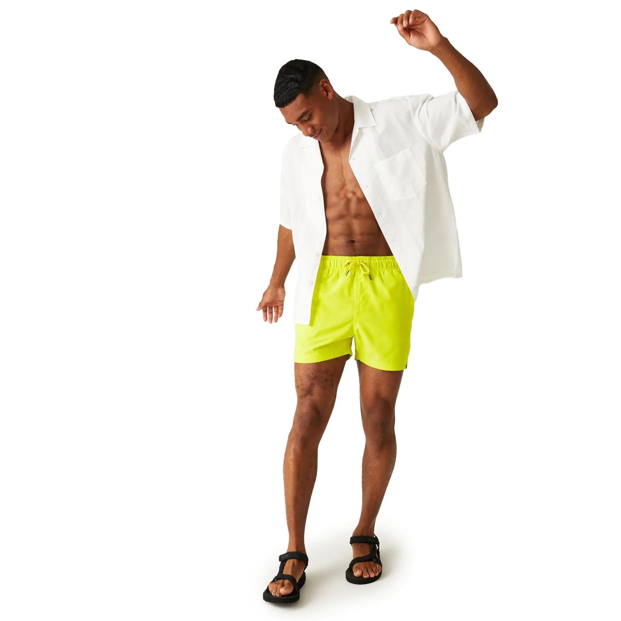 Regatta Mens Mawson II Elasticated Waist Swim Swimming Surf Trunks Shorts