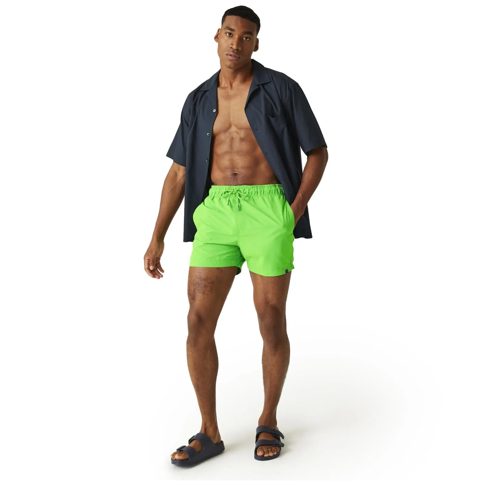 Regatta Mens Mawson II Elasticated Waist Swim Swimming Surf Trunks Shorts