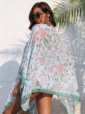 Rosalee New Swimsuit With Resort Floral Print Swimsuit Shawl (Swimsuit Not Included)