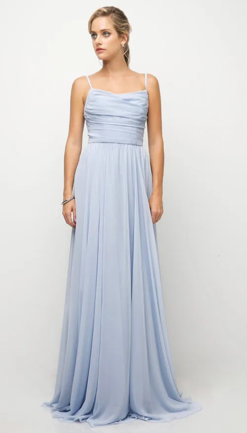 Ruched Pastel Gown
