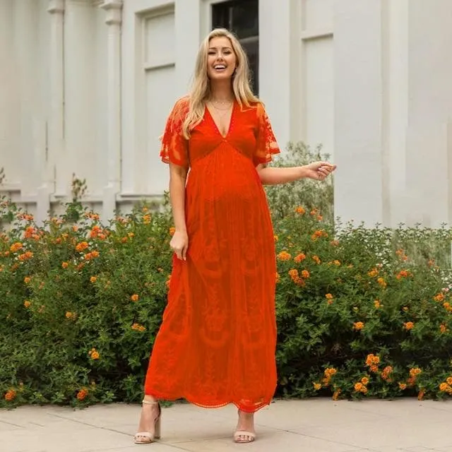 Sexy Lace Maxi Dress