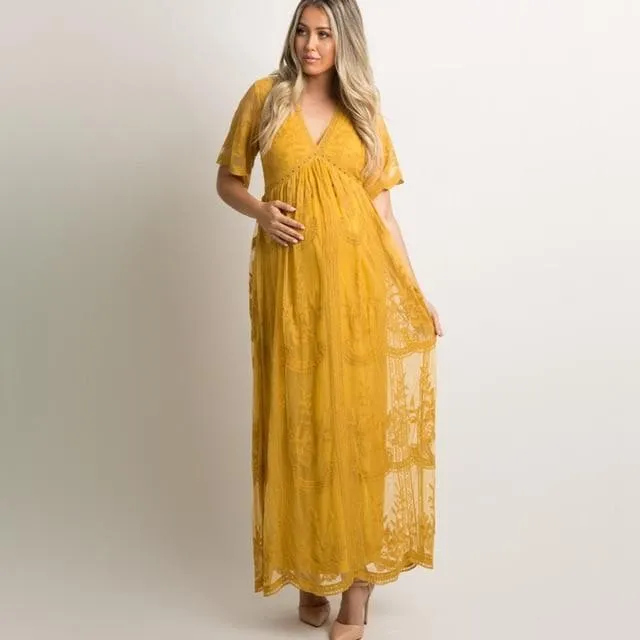 Sexy Lace Maxi Dress