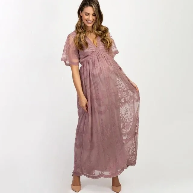 Sexy Lace Maxi Dress