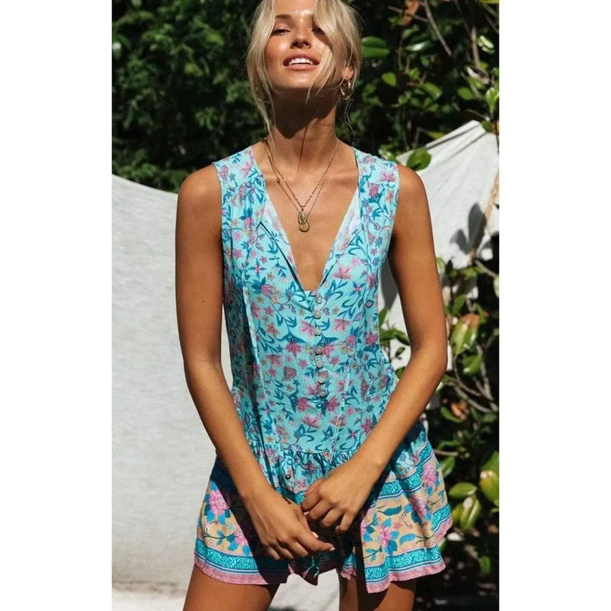 Sleeveless Vintage Tank Dress