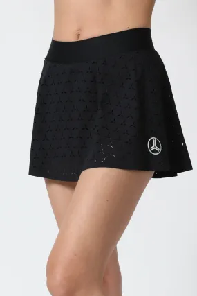 SPEED WOMENS HYPERSONIC PIXELATION FLOUNCE TENNIS SKIRT