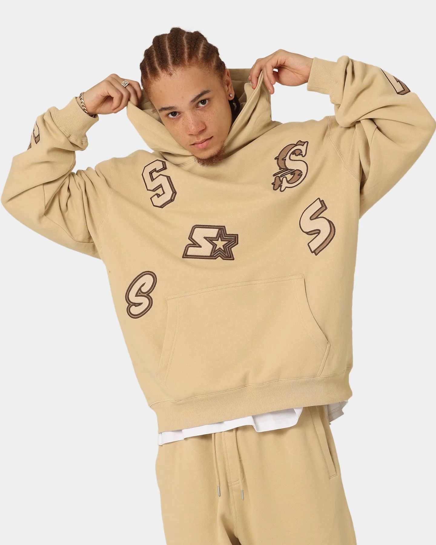 Starter Separation Hoodie Stone