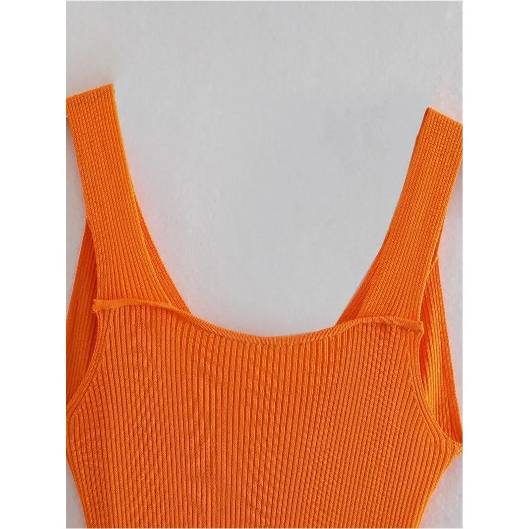 STRETCH TIGHT V-NECK HOLLOW DRESS