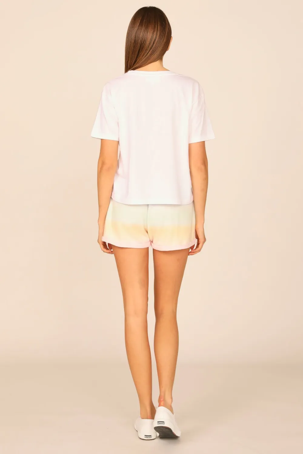 Sunstruck Ombre Tie Dye Hacci Tacked Short