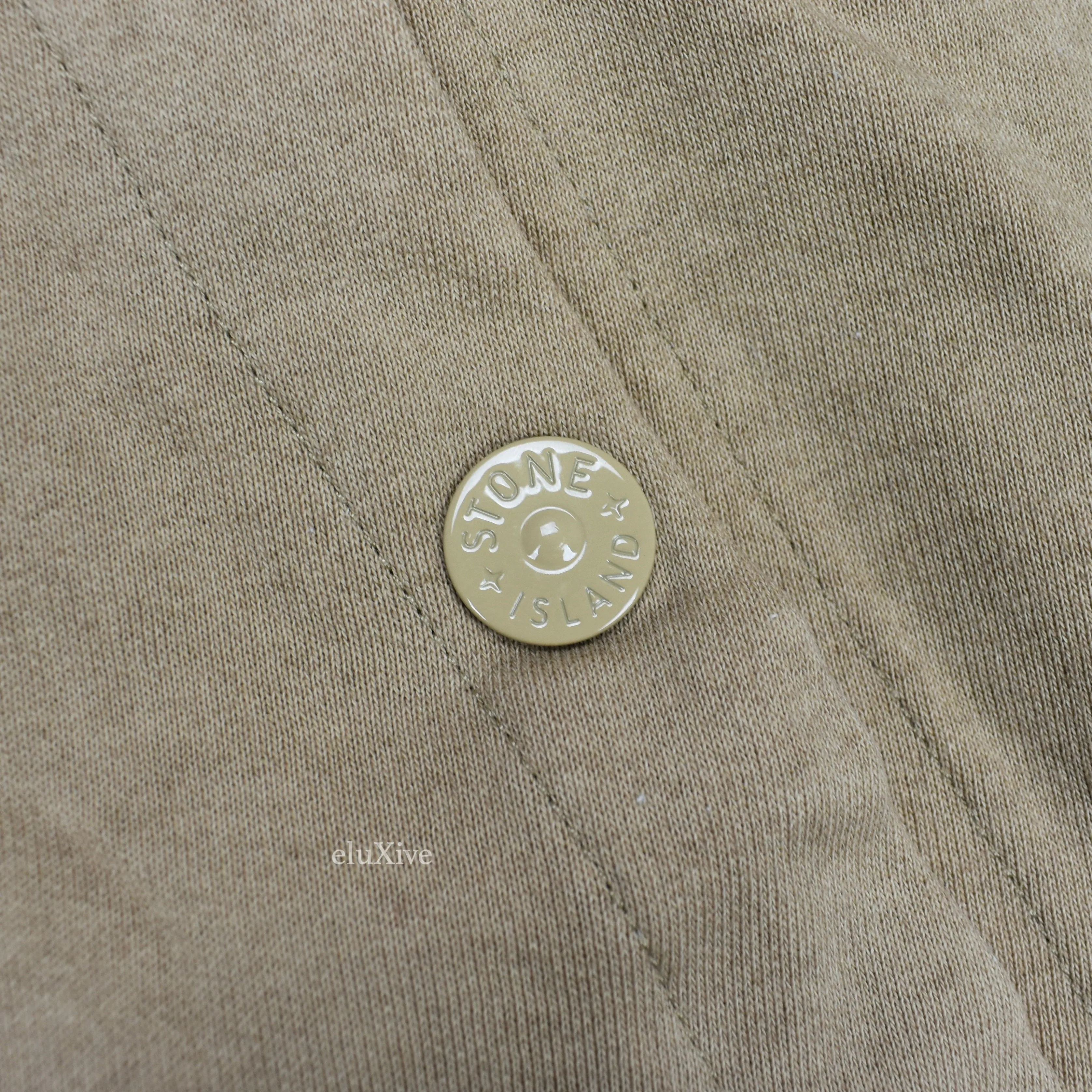 Supreme x Stone Island - Tan Side Stripe Logo Hoodie