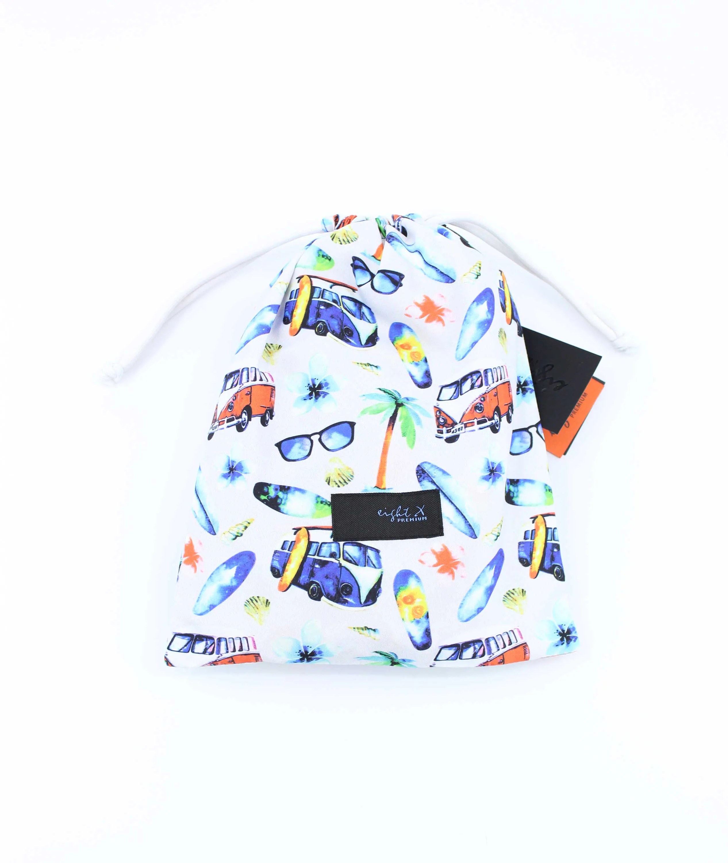 Surf City Print Swim Trunks