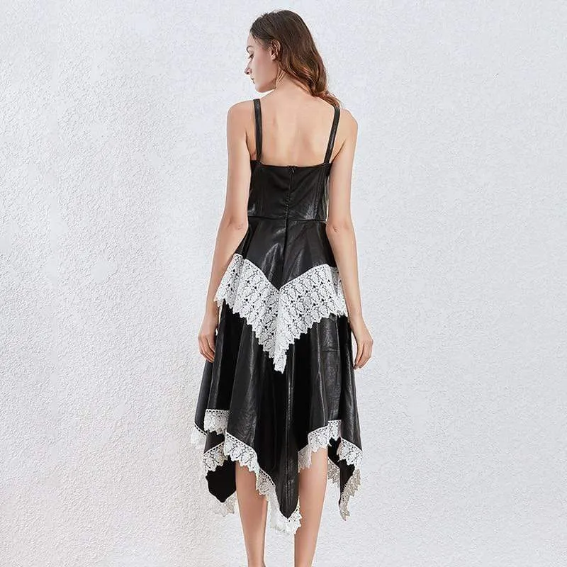 Taryn Flounced Midi Dress