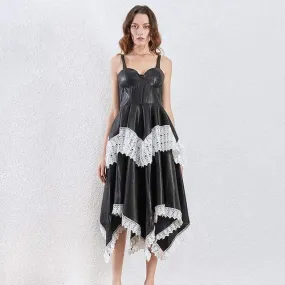 Taryn Flounced Midi Dress