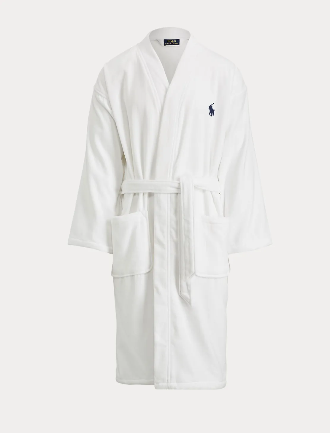 Terry Velour Robe in White