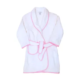 Trim Terry Bath Robe - Pink