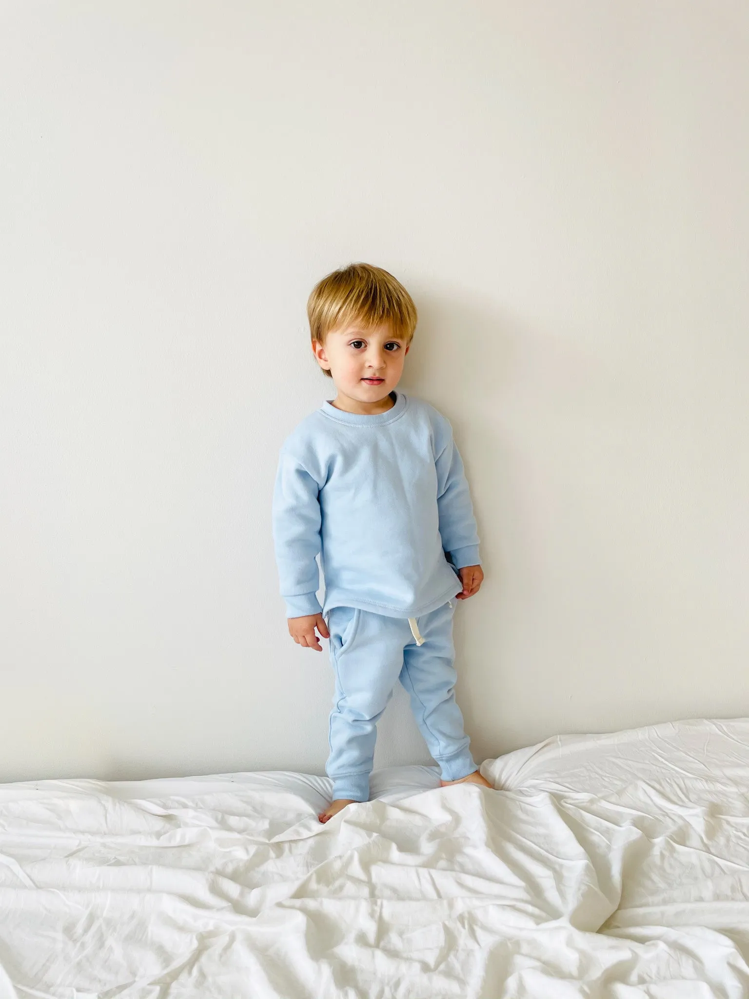 Unisex Fleece Sweatshirt - Baby Blue